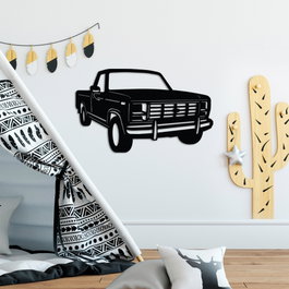 Wallity Ford F150 Pickup Truck 1980 Escultura de pared metálica